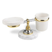Giunone Soap Dish and Toothbrush Holder