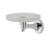 Holiday Wall Mounted Round Soap Dish in Chrome
