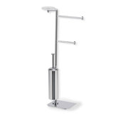 Medea Free Standing Four Function Bathroom Butler in Chrome