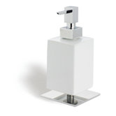 Urania Square Soap Dispenser in Chrome