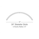 24" Two Circuit Monorail Curve in Bronze