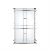 Modular Industrial Small Outdoor Wall Light in Stainless Steel