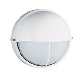 Large Round Outdoor Bulk Head Wall or Ceiling Mounted Lantern with Visor