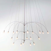 TwiLight Glass Teardrop 20 Light Chandelier