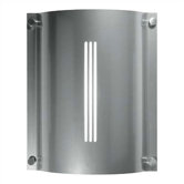 Stingray Saturn 26Q 277V Two Light Outdoor Wall Sconce in Silver
