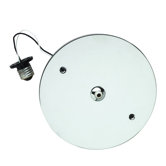Fusion Jack 6" Recessed Can Adapter Canopy in Bronze in Satin Nickel