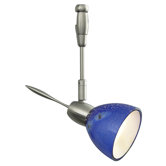 Vent Head 3" with Rounded Glass Shade with Millefiore Glass Fusion and Silver Flakes