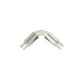 Monorail Vertical Track Connector in Satin Nickel