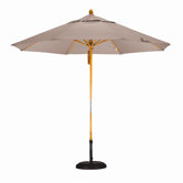 9' Fiberglass Market Umbrella with Pulley