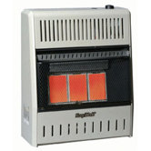 Three Plaque infrared Dual Fuel Wall Heater