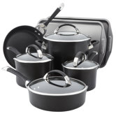 Symmetry Hard Anodized Non-Stick 9-Piece Cookware with 2-Piece Bakeware Set