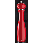 Verona 12" X 2.8" Pepper Mill in Red Lacquered