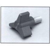 Knob 3 Arm Red
