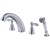 Fairmont Double Handle Roman Volume Tub Faucet with Hand Shower Faucet Trim