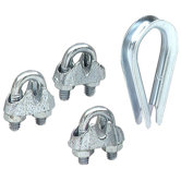 3/16" Wire Rope Thimble & Clamp Set 7310-12