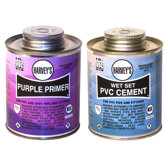 Purple Primer and Wet Set PVC Cement (Set of 2 )