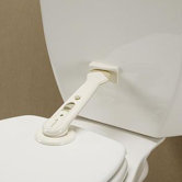 Swing Shut Toilet Lock