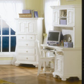 Cottage Computer Desk with Hutch