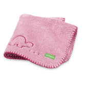 Mini Cuddle Baby Blanket in Cotton Candy Pink with Pink Trim