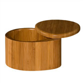 5.25" Large Bamboo Salt Box