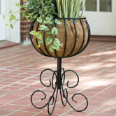 Blacksmith Round Pedestal Urn Planter