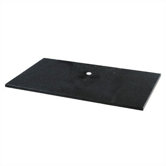 25", 31", or 37" Black Granite Vanity Top with Optional Side Splash