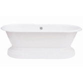 Cast Iron Clawfoot Tub with Less Faucet Holes