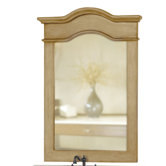 Portrait 40" x 30" Bathroom Vanity Mirror in Distressed Parchment