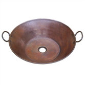 Flat Bottom Bathroom Vessel Sink in Oil Rubbed Bronze