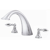 Catalina Double Handle Deck Mount Roman Tub Faucet
