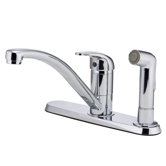 Pfirst Series One Handle Kitchen Faucet with Sidespray