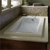 Green Tea 21" x 60" Whirlpool Bath Tub in White