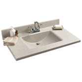 37" Silkstone Rectangular Bowl Vanity Top