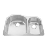 Stainless Steel Undermount Double Combination with Small Bowl kitchen sink