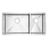 Prevoir 37.5" x 21.13" Double Combination Bowl Kitchen Sink