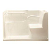 Left Hand Acrylic Seated Shower