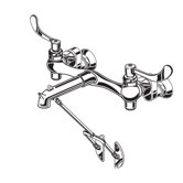 Heritage Service Sink Faucet with Bottom Brace and Offset Shanks