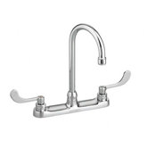 Monterrey Top Mount Faucet with 5" Gooseneck Spout and Vandal-Resistant Wrist Blade Handles