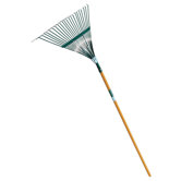 48" Wood Handle 22" Head Leaf Rake
