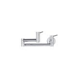 Cantata Double Handle Wall Mounted Pot Filler Faucet