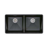 Precis Double Bowl Kitchen Sink in Anthracite