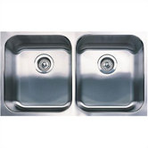 Spex Plus Equal Double Bowl Undermount Kitchen Sink