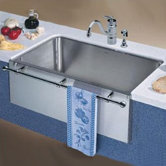 Magnum Large Single Bowl Kitchen Sink with Apron and Towel Bar
