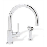 Meridian Single Hole Single Handle Kitchen Faucet with Side Spray