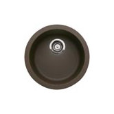 Rondo Single Bowl Kitchen Sink in Cafe Brown