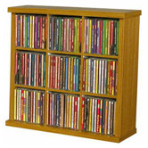 VHZ Entertainment 9 Slot Multimedia Tabletop Storage Rack