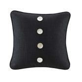 Calypso 18" Decorative Pillow in Black