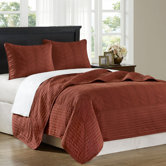 Stonebridge Coverlet Set in Rust