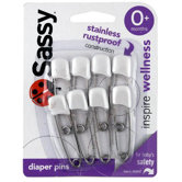 Diaper Pins (Set of Eight )