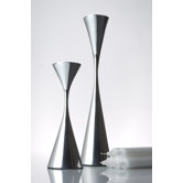 Tapered Aluminum Candlesticks (Set of 2)
